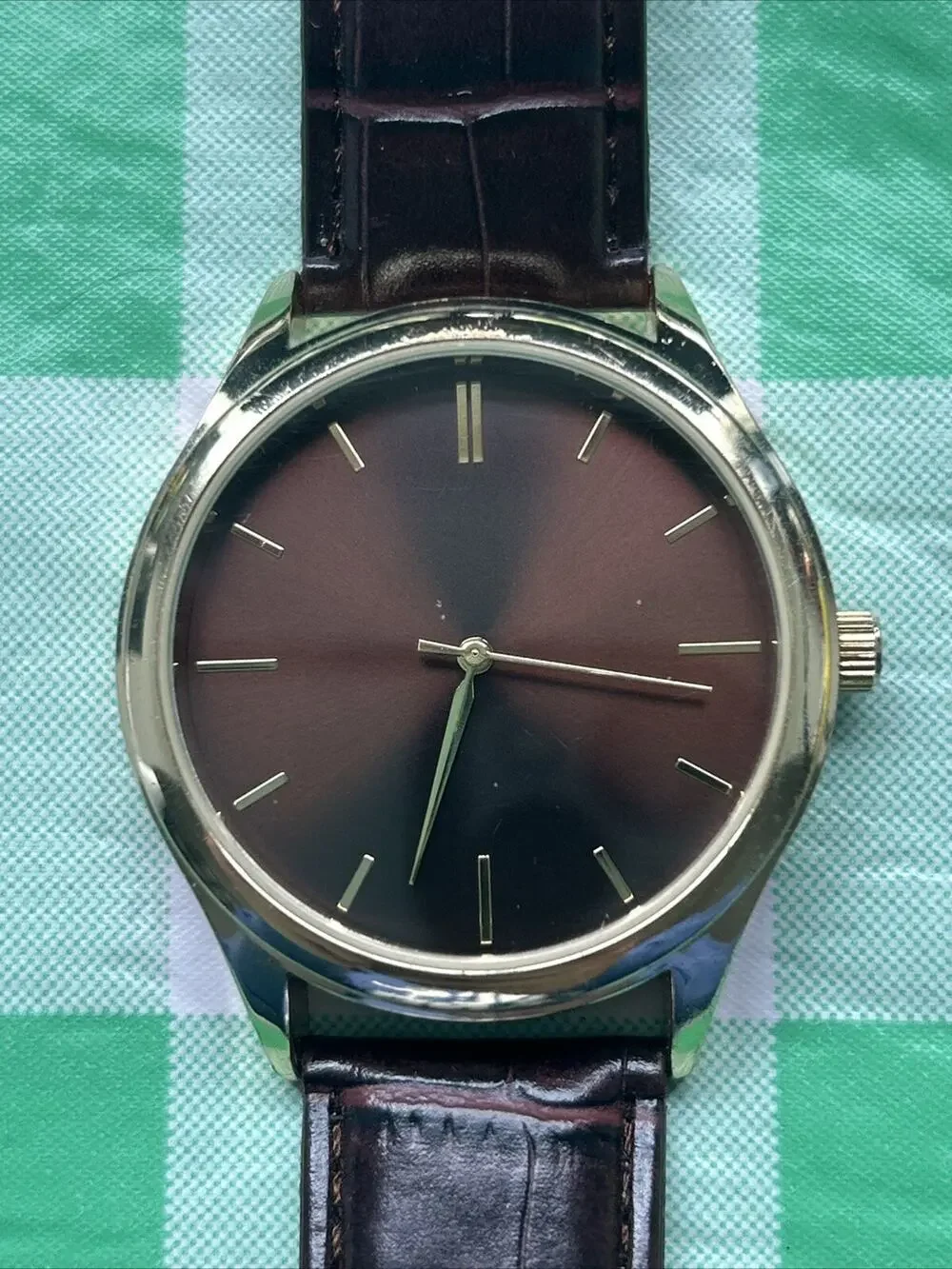 FMD Gold Tone Brown Dial Men’s Quartz Watch